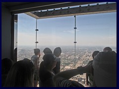 Views from Sears Tower 67 - Skydeck Ledge